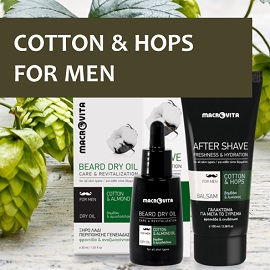 Enjoy MACROVITA COTTON, HOPS and GINSENG face care for men!