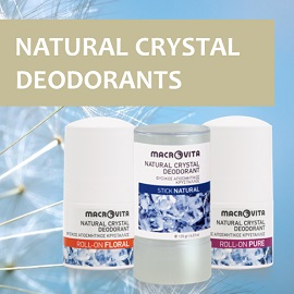 Enjoy MACROVITA NATURAL CRYSTAL DEODORANTS!