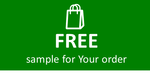 We provide a FREE cosmetic sample with each order!