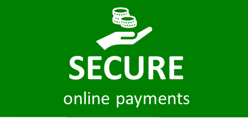 We offer secure online payments.