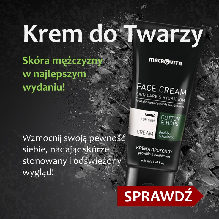 Poznaj MACROVITA naturalny krem nawilżający dla mężczyzn!