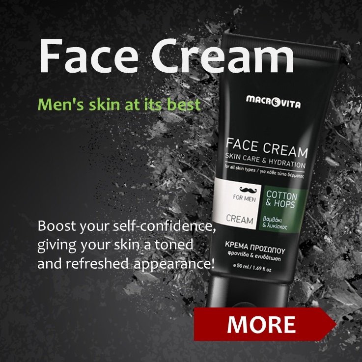 MACROVITA HYDRATING FACE CREAM FOR MEN cotton and hop